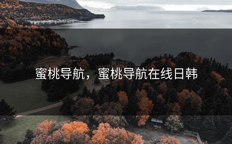 蜜桃导航，蜜桃导航在线日韩