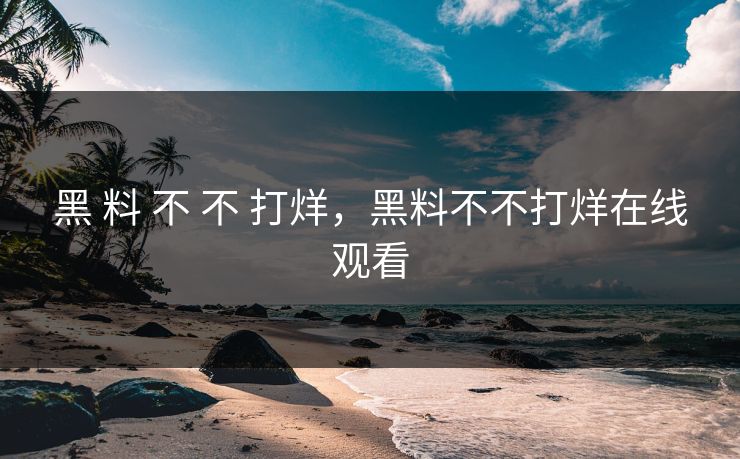 黑 料 不 不 打烊，黑料不不打烊在线观看