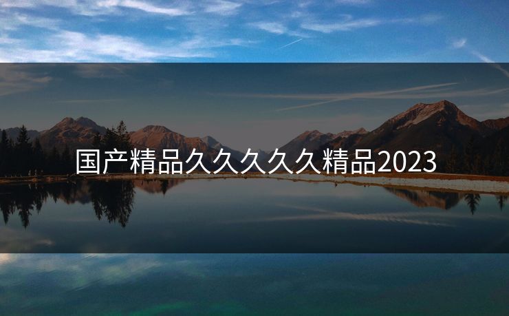 国产精品久久久久久精品2023